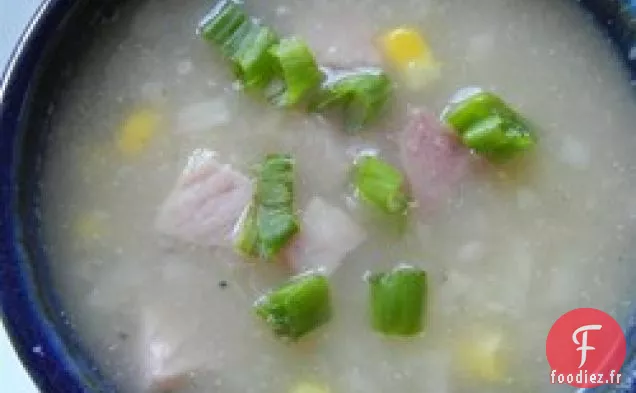 Soupe de Jambon et de Pommes de Terre à la Crème sans Crème