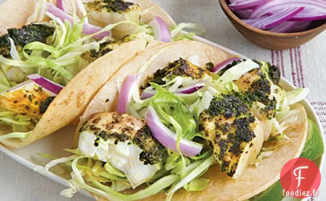 Tacos au Flétan Chimichurri