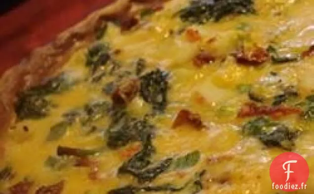 Quiche au Surimi, Épinards et Poivrons Rouges Rôtis