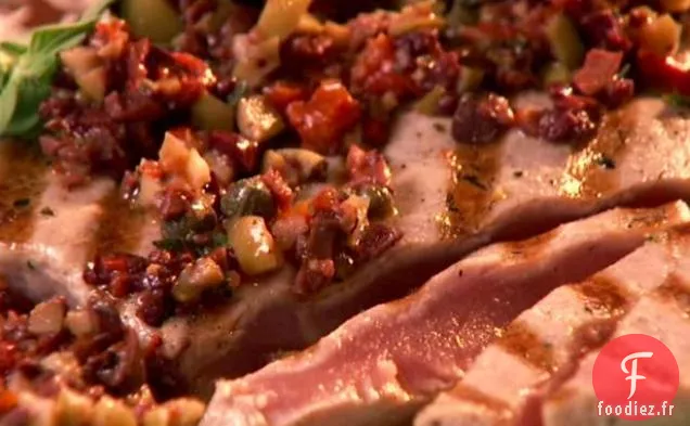 Thon Grillé à la Tapenade d'Olives