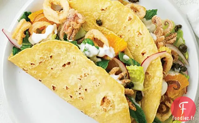 Tacos aux Calamars Méditerranéens