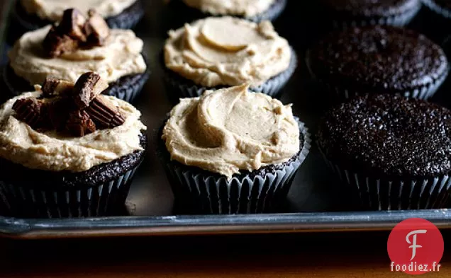 Cupcakes Au Chocolat Et au Beurre d'Arachide