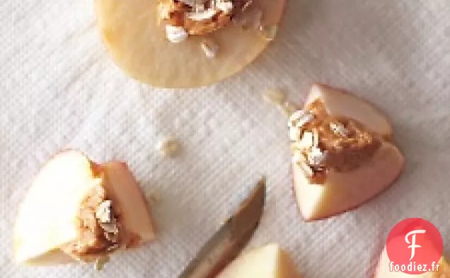 Pomme farcie au beurre d'arachide