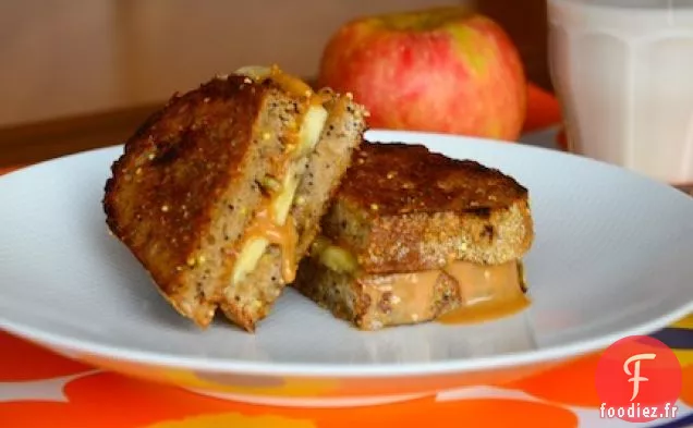 Sandwich Au Beurre D'Arachide Et À La Banane