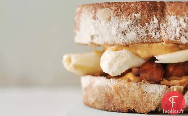Sandwichs au Bacon Et aux Bananes au Beurre d'Arachide