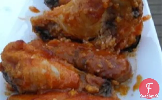 Ailes de Poulet Buffalo de style Restaurant Plus saines