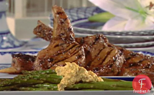 Asperges Rôties à la Mayonnaise au Curry de Noix de Cajou