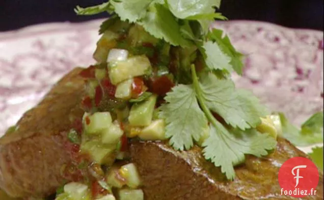 Saumon Fumé chaud avec une incroyable Salsa au Chili