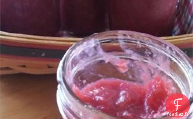 Confiture de Fraises à la Rhubarbe