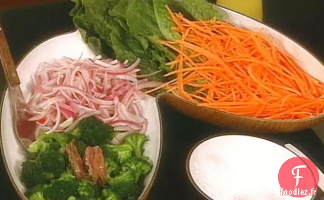Salade à Faire Soi-même avec Vinaigrette au Citron et à l'Ail