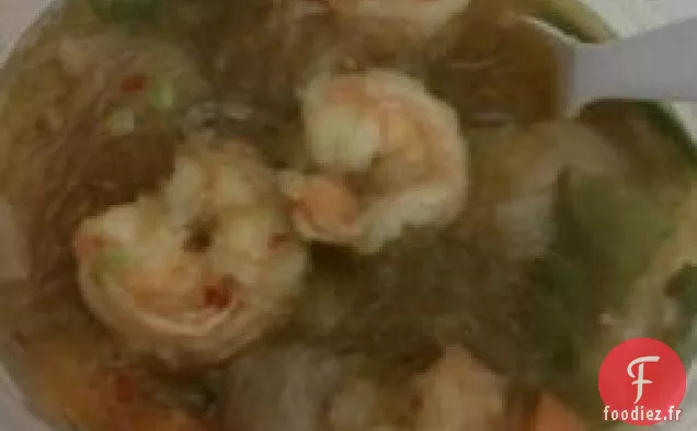 Soupe de Nouilles Aux Crevettes Orientales