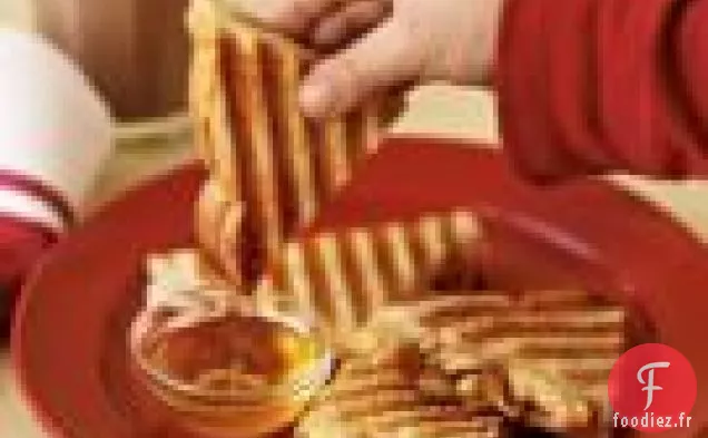 Panini Au Beurre d'Arachide Avec Bananes Et Miel