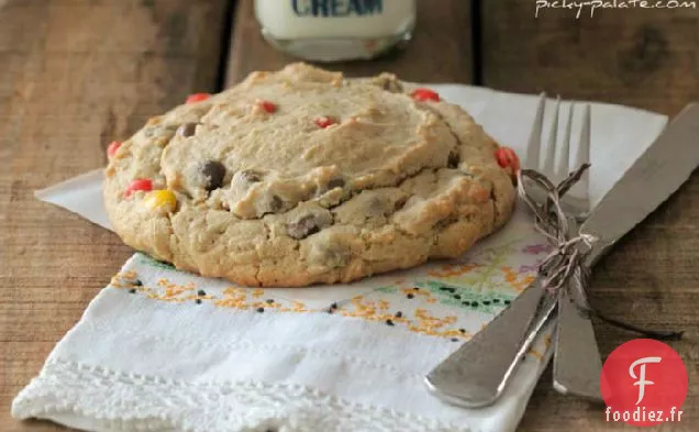Biscuits Géants Au Beurre de Cacahuète Pour Un