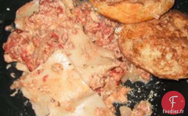 Carbonara de saumon en conserve de l'Alaska