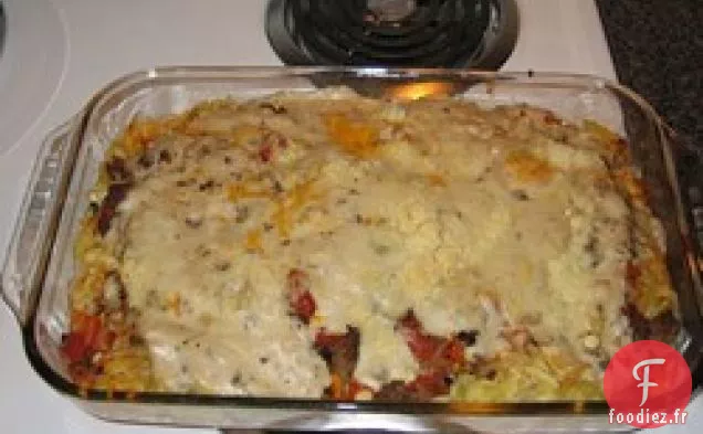 Lasagnes aux Fettuccines Cuites au Four