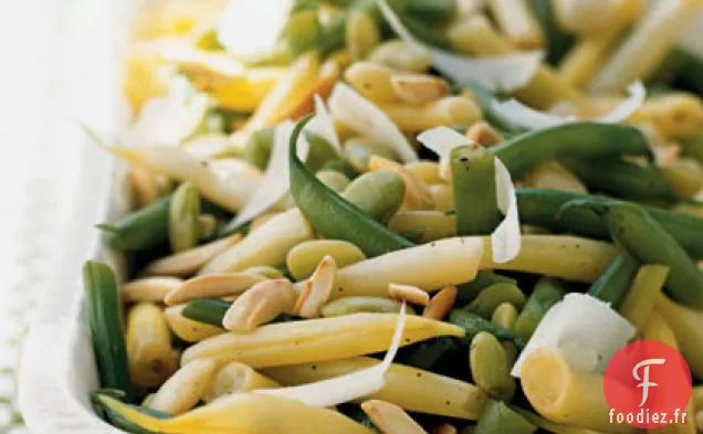 Salade de Trois Haricots aux Amandes et au Pecorino