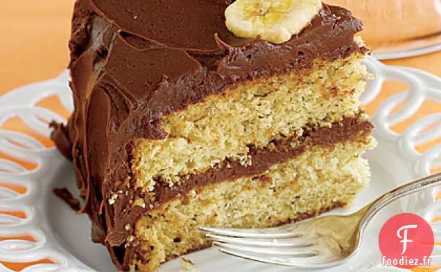 Gâteau Aux Bananes Enrobé De Chocolat