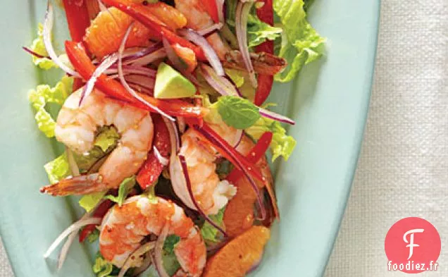 Salade de Crevettes Marinées à l'Avocat