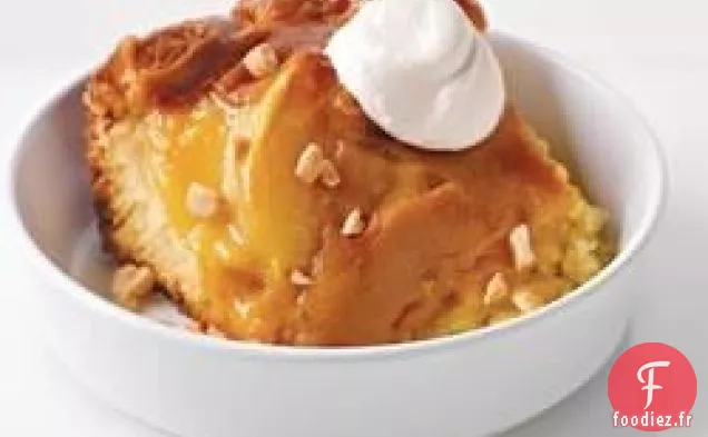 Gâteau au Pouding aux Pommes Au Caramel Chaud