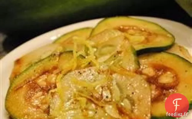 Salade de Courgettes au Citron et au Concombre
