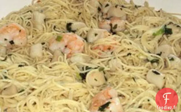 Pâtes Salées aux Pétoncles de Mer et Cheveux d'Ange