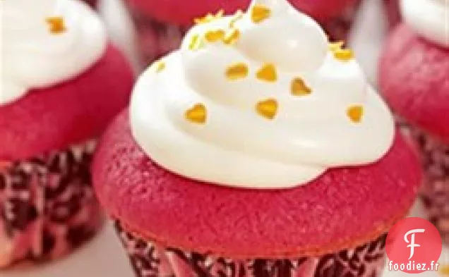 Mini Cupcakes en Velours Rouge avec Glaçage à la Meringue Italienne