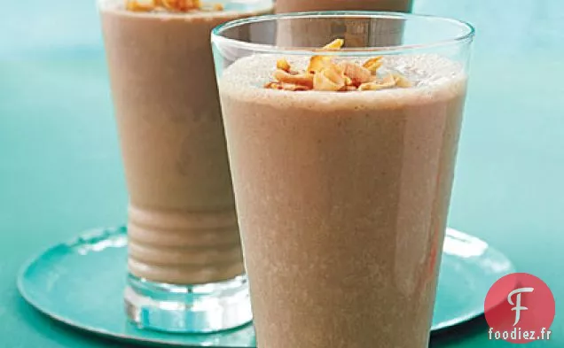 Shake aux Amandes, au Chocolat et à la Noix de coco Grillée