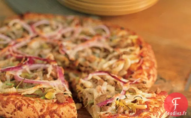 Pizza À La Saucisse De Dinde, Au Fenouil Et Aux Poireaux