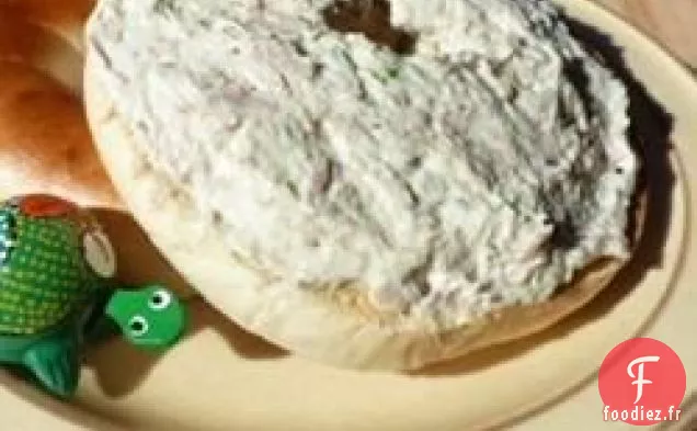 Fromage à la Crème aux Herbes Avec Oignons Verts et Thon