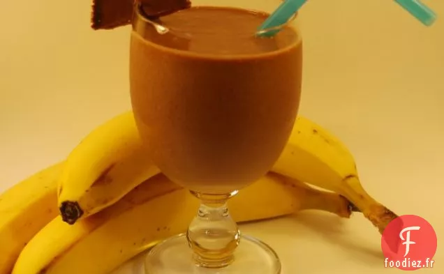Smoothie à la Banane Et au Beurre d'Arachide Au Chocolat