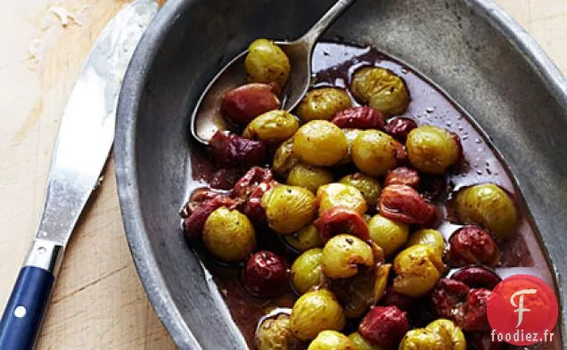 Raisins Rôtis au Fromage Suintant