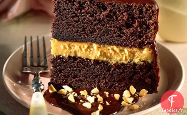 Gâteau Mousse Au Chocolat Et Au Beurre d'Arachide