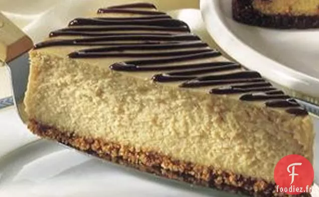 Gâteau Au Fromage Au Beurre d'Arachide Nappé de Chocolat