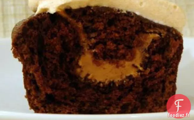 Cupcakes Au Chocolat Et au Beurre d'Arachide