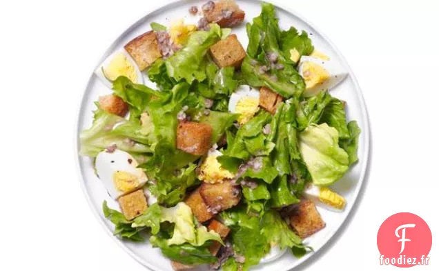 Salade D'Escaroles Avec Vinaigrette Aux Anchois