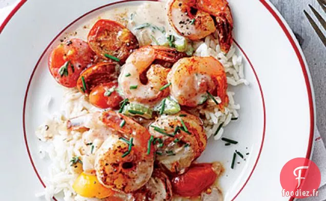 Crevettes Créoles et Riz