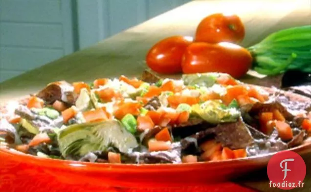 Nachos aux Artichauts et Haricots Noirs