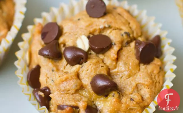 Muffins aux Pépites de Chocolat Au Beurre d'Arachide