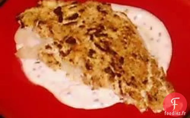 Flétan Grillé en Croûte de Fromage de Chèvre