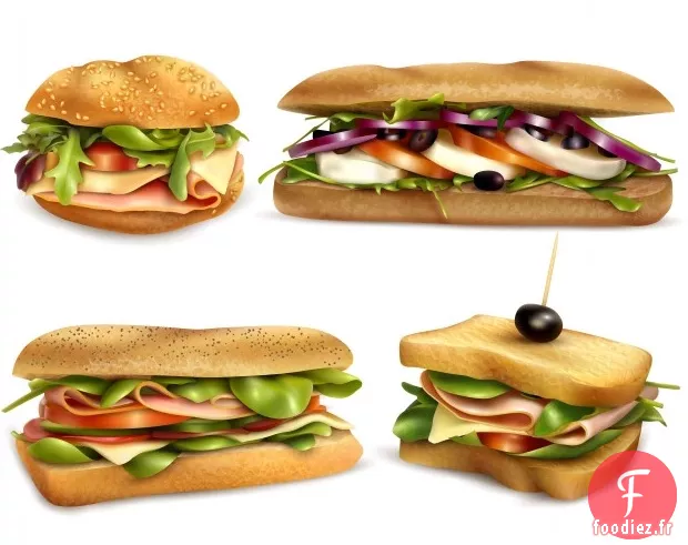 Sandwichs Grillés au Fromage du Jardin avec Mayonnaise aux Olives Noires