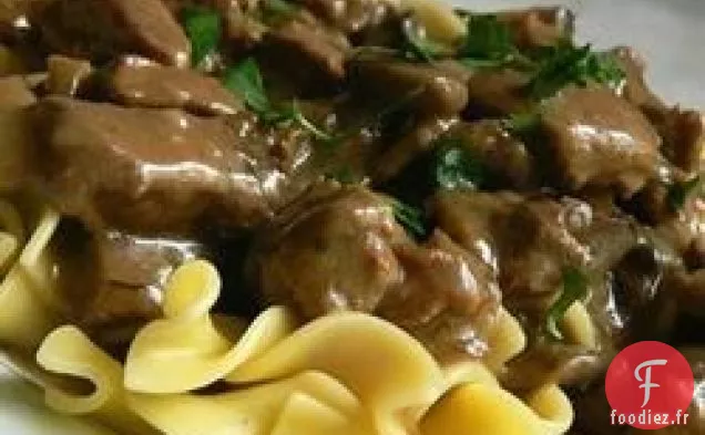 Stroganoff de Boeuf Mijoteuse d'Alyson