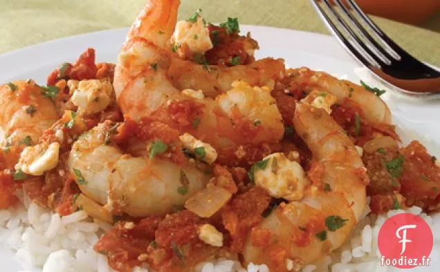 Crevettes à la Tomate et à la Feta