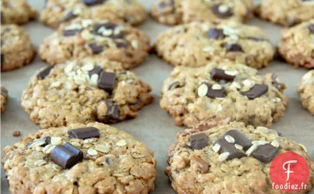 Biscuits Au Beurre D'Arachide Et Aux Morceaux De Chocolat