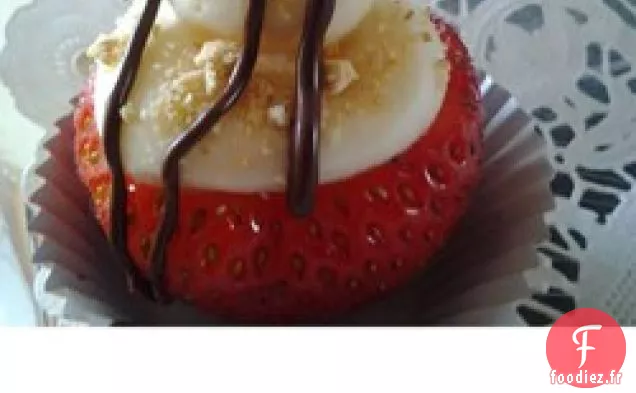 Bouchées de Cheesecake aux Fraises