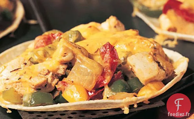 Tostadas Au Poulet et au Poivre