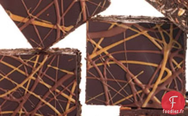 Barres D'Avoine Au Chocolat Et Au Beurre D'Arachide Sans Cuisson