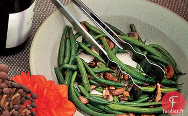 Haricots Verts et Champignons Beurrés