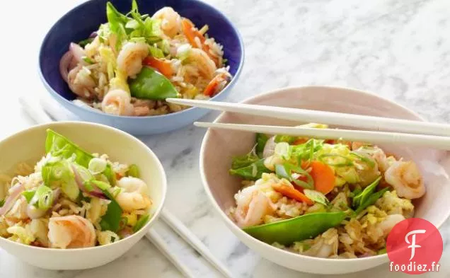 Riz Frit aux Crevettes Allégé