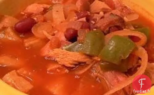 Soupe de Dinde Fumée Épicée
