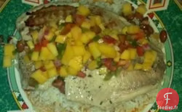 Salsa de Tilapia Grillé et Mangue